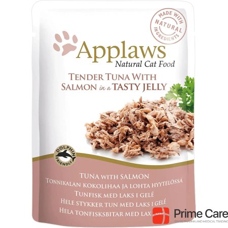 Applaws Pouch tuna meal with salmon in jelly