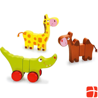 Scratch Magnetic animals on wheels