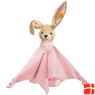 Steiff Hoppel rabbit cuddle cloth pink