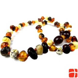 Bisal Baroque amber necklace colored