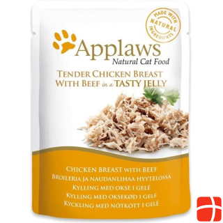 Applaws Pouch chicken with beef in jelly
