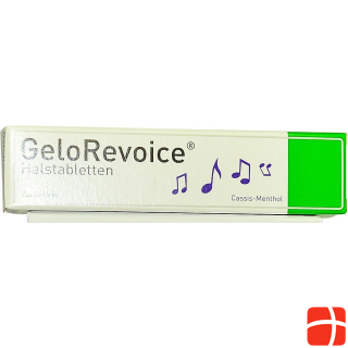 GeloRevoice Lozenges for dry throat and cough irritation Cassis Menthol