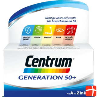 Centrum Generation 50+ from A to Zinc 60 Tablets