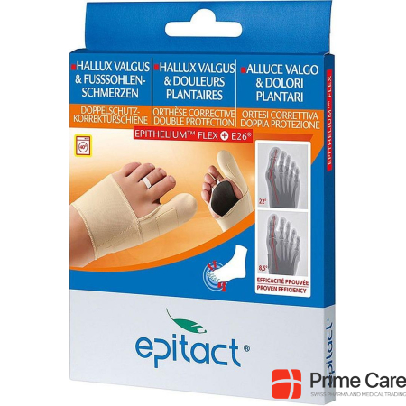 Epitact Double protection correction splint Hallux valgus & foot sole pain size S right