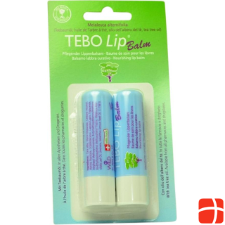 Tebo Lip balm stick with tea tree oil 2 x DUO