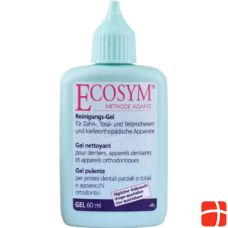 Гель для чистки 3-х зубов Ecosym Полные и частичные съемные протезы
