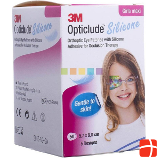 3M Opticlude Silicon Augenpflaster Maxi Girls