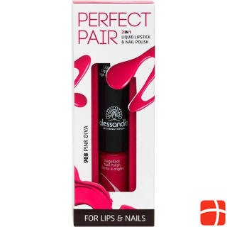 Alessandro Perfect Pair - Lip & Nail Pink Diva