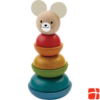 Plantoys Ring Sorting Tower Mouse