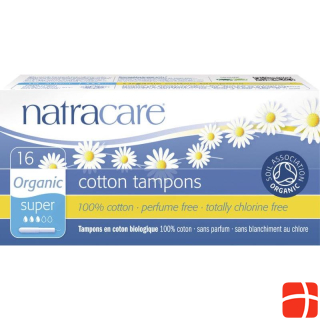 Natracare Tampons with applicator 'super' organic cotton
