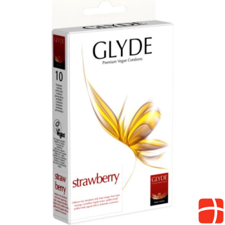 Glyde STRAWBERRY веганский презерватив премиум-класса