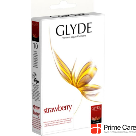 Glyde STRAWBERRY Premium Vegan Condom