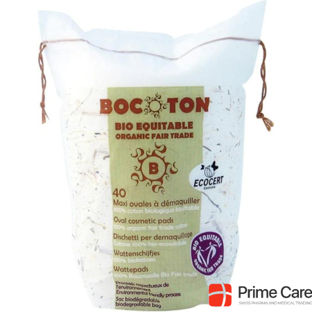 Bocoton Cotton Pads Maxi Oval Organic Cotton