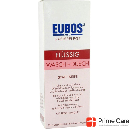 Eubos liquid and shower red