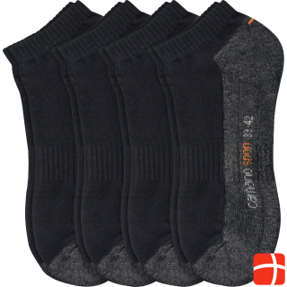 Camano Unisex Sport Sneaker Socks 4 Pack