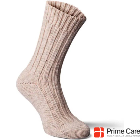 Fellhof Alpaca socks thick light brown