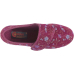 Comfylux Sally Slippers Slippers With Floral Pattern And Velcro Closure Extra Wide Fit