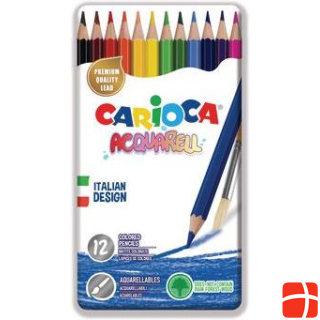 Carioca Coloured pencil Acquarell metal box