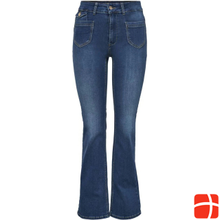 Only ONLEbba High Waist Button Flared Jeans