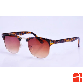 Hermex Vintage Retro 80s Sunglasses UV400 - Brown Leopard