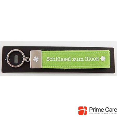 Depesche Keychain Key to Happiness Green