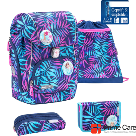 Belmil COMFY school backpack set Colorful Tropical 2