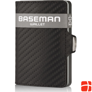 Baseman Credit card case with coin pocket, carbon