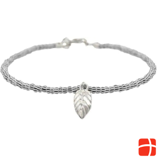 Alunir Anklet Ally Noire stainless steel, glass