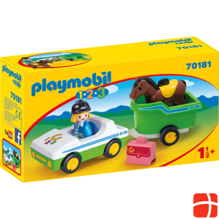 Playmobil Car with horse trailer