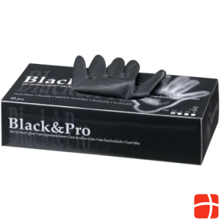 Comair Latex gloves black 7,5 large 20 pcs