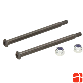 HB Racing FRONT SUSPENSION SHAFT SET (THREADED/OUTER)
