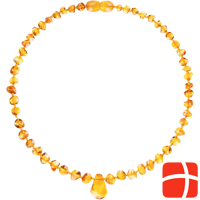 Amberos Natural Amber Necklace with Pendant Baroque
