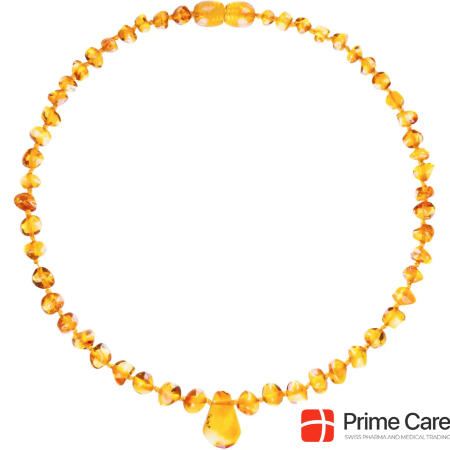 Amberos Natural Amber Necklace with Pendant Baroque