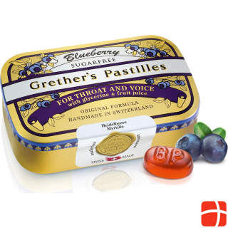 Grethers Blueberry pastilles without sugar