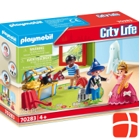 Дети Playmobil с коробкой для переодевания