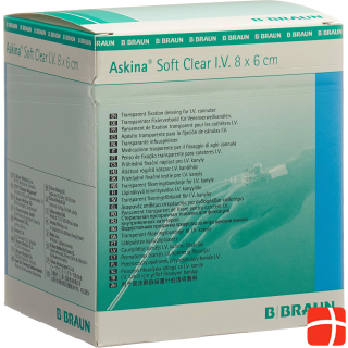 Askina Soft Clear I.V. Cannula Fixer 6x8cm