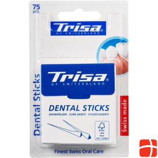 Trisa Dental Sticks Wood 75 pcs.