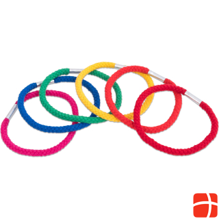 Betzold Sport Cotton rainbow rings, 6 pieces