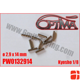 6MIK Pin for shaft replacement - 2,9 x 14mm (10) Kyosho 1/8