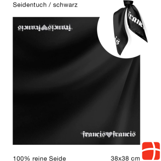 Francis Francis Bags SEIDENTUCH Schwarz 38x38 cm