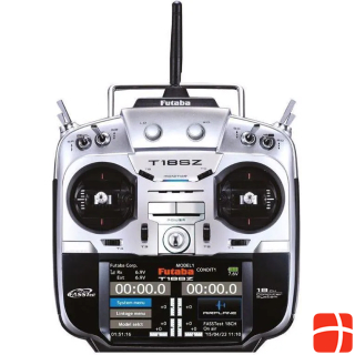 Futaba Remote control T18SZ Potless Mode 1 (throttle right) with R7014SB