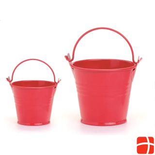 Glorex Metal bucket 6x6cm red