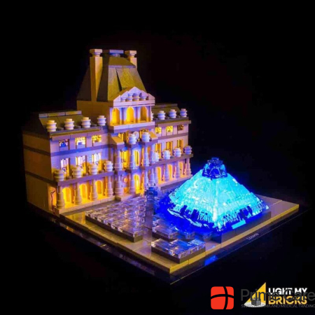 Light my bricks LED Light Set for LEGO Louvre
