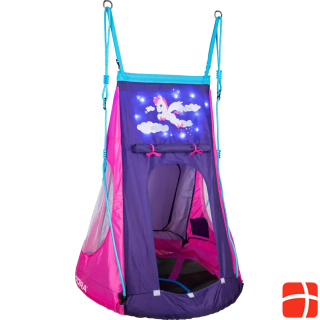 Hudora Nest swing pony with tent LED