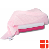 Makian Gauze cloth set of 3 70 x 70 cm Pink and white uni