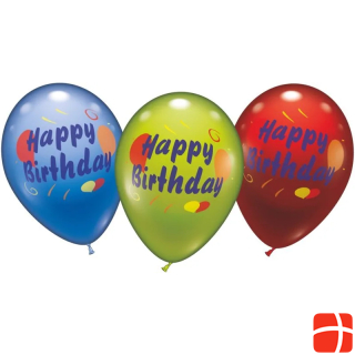 Karaloon Balloons Happy Birthday 6 pieces