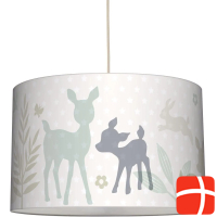 Lovely label Hanging lamp bunny & deer