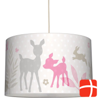 Lovely label Hanging lamp bunny & deer