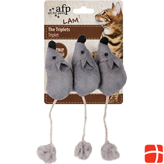 All for Paws AFP Cat Toy Play Mouse Lambswool The Triplets