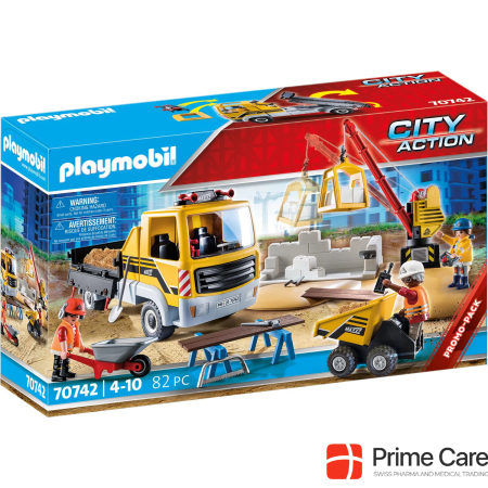Строительная площадка Playmobil с самосвалом